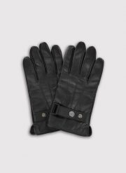 PAKO LORENTE - Czarne rękawiczki męskie z regulacją. Czarne rękawiczki męskie Pako Lorente, bez wzorów, z poliesteru. Za 139.99 zł.