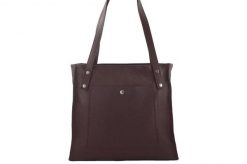 Shopperka skórzana BARBERINI'S bordowa 914-5. Czerwone shopperki damskie Barberinis, bez wzorów, ze skóry, na ramię, małe, bez dodatków. Za 289.99 zł.