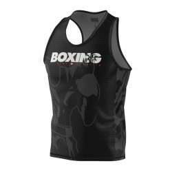 Koszulka sportowa bez rękawów męska Tank top EXTREME HOBBY BOLD BOXING. Czarne koszulki sportowe męskie EXTREME HOBBY, m, bez wzorów, z elastanu, bez ramiączek, na fitness i siłownię. Za 139.00 zł.