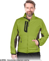 R.E.I.S. LH-FMN-P - Bluza polarowa - limonkowo-brązowo-czarny M. Brązowe bluzy damskie R.E.I.S., m, bez wzorów, z polaru, bez ramiączek, bez kaptura. Za 114.83 zł.