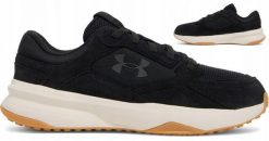Under Armour BUTY SPORTOWE BIEGOWE UNDER ARMOUR EDGE SUEDE 3027731-001. Buty sportowe męskie Under Armour, bez wzorów, bez zapięcia. Za 179.00 zł.