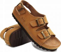 Mobilex Wygodne sandały Scholl AIR BAG BACK STRAP BRĄZ 44. Sandały męskie Mobilex, bez wzorów, sportowe, bez zapięcia. Za 338.75 zł.