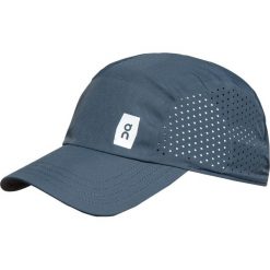Czapka ON RUNNING. Niebieskie czapki damskie On Running, bez wzorów, z tkaniny. Za 180.00 zł.