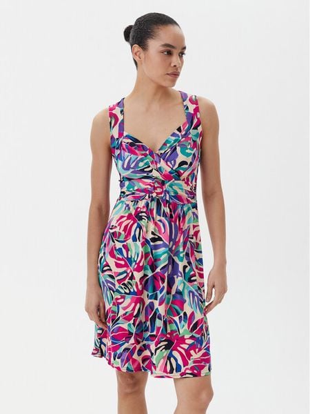 Morgan Sukienka letnia 251-RCOLO Kolorowy Regular Fit. Sukienki damskie Morgan, na lato, bez wzorów, z syntetyku, bez kołnierzyka, bez ramiączek. Za 179.99 zł.