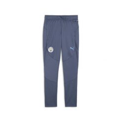 Młodzieżowe spodnie treningowe Manchester City PUMA Inky Blue Magic. Niebieskia spodnie dresowe damskie Puma, m, bez wzorów, z dresówki, do piłki nożnej. W wyprzedaży za 189.00 zł.