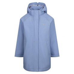 Trespass Maydew - Damska kurtka przeciwdeszczowa Tp50 Chabrowa. Niebieskie kurtki sportowe damskie Trespass, na zimę, bez wzorów, bez ramiączek, bez kaptura, narciarskie. Za 159.10 zł.