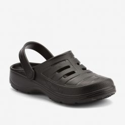 Klapki męskie Coqui Kenso. Czarne klapki męskie Coqui, bez wzorów, z materiału, bez zapięcia. Za 119.99 zł.