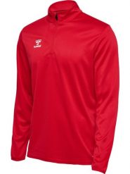 HUMMEL bluza sportowa 1/2 zamek hmlESSENTIAL HALF-ZIP. Czarne bluzy damskie Hummel, s, bez wzorów, z materiału, klasyczne, bez ramiączek, bez kaptura. Za 100.00 zł.