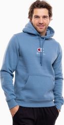 Champion Bluza męska Champion Hooded niebieska 220268 BS099 XL. Niebieskie bluzy męskie Champion, m, bez wzorów, bez kaptura. Za 221.26 zł.