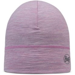 Czapka BUFF MERINO LIGHTWEIGHT BEANIE SOLID PANSY. Czerwone czapki damskie Buff, bez wzorów, z neoprenu, sportowe. Za 129.90 zł.