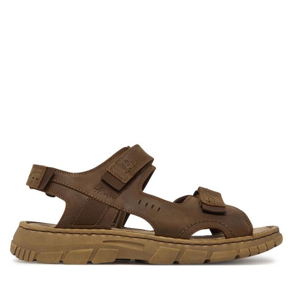 Sandały Josef Seibel. Brązowe sandały męskie Josef Seibel, bez wzorów, bez zapięcia. Za 309.99 zł.