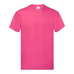 Oryginalna Bawełniana Koszulka Unisex Dla Dorosłych. Czerwone bluzki damskie fruit of the loom, xl, bez wzorów, z bawełny, sportowe, bez kołnierzyka, bez ramiączek. Za 32.99 zł.