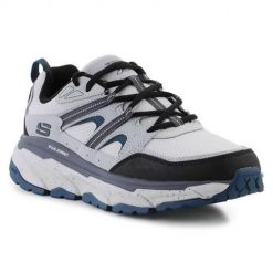 Buty do chodzenia męskie Skechers 237192GYBL. Czarne buty sportowe męskie Skechers, bez wzorów, z materiału, bez zapięcia, trekkingowe. Za 589.00 zł.