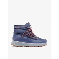 Buty zimowe damskie Columbia Slopeside Village Omni-Heat Mid. Niebieskie obuwie trekkingowe damskie Columbia, bez zapięcia. Za 329.99 zł.