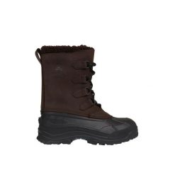 Buty zimowe męskie Kamik Alborg. Brązowe buty zimowe męskie Kamik, na zimę, bez wzorów, bez obcasa, bez zapięcia. W wyprzedaży za 509.75 zł.