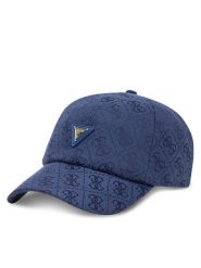 Guess Czapka z daszkiem V5GZ03 WH492 Granatowy. Niebieskie czapki damskie Guess, z aplikacjami, z materiału. Za 109.99 zł.