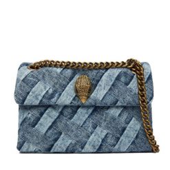 Torebka Kurt Geiger. Niebieskie torebki do ręki damskie Kurt Geiger, bez wzorów, bez dodatków. Za 629.99 zł.