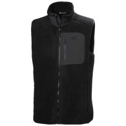 Kurtka bez rękawów Helly Hansen Panorama Pile Block. Czarne kurtki męskie Helly Hansen, bez wzorów, bez ramiączek, bez kaptura, trekkingowe. W wyprzedaży za 407.45 zł.