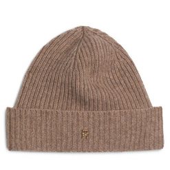 Czapka Tommy Hilfiger. Brązowe czapki damskie Tommy Hilfiger, na zimę, bez wzorów. Za 329.99 zł.