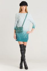 SUKIENKA ELISABETTA FRANCHI. Sukienki damskie Elisabetta Franchi, bez wzorów, bez kołnierzyka, bez ramiączek. W wyprzedaży za 439.80 zł.
