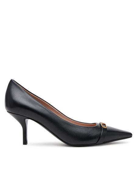 Emporio Armani Czółenka X3E488 XF271 00002 Czarny. Czarne czółenka damskie Emporio Armani, bez wzorów, ze skóry, bez obcasa, bez zapięcia. Za 1,119.00 zł.