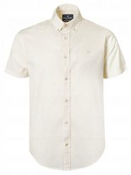 Lniano-Bawełniana Koszula Męska - Pako Jeans - Kolor Kości Słoniowej. Białe koszule męskie Pako Jeans, l, bez wzorów, z bawełny, casualowe, bez kołnierzyka, bez ramiączek. Za 199.00 zł.