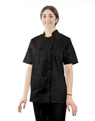 Visent BLUZA GASTRONOMICZNA KITEL KUCHARSKI czarny M. Czarne bluzy męskie Visent, m, bez wzorów, bez ramiączek, bez kaptura. Za 77.99 zł.