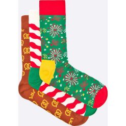Happy Socks - Skarpety (3-pack). Rajstopy i pończochy Happy Socks, bez wzorów, z bawełny. W wyprzedaży za 79.90 zł.