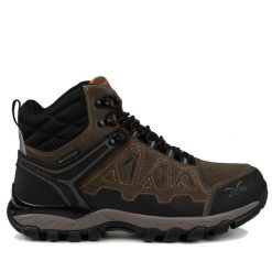 Buty trekkingowe Hi-Tec CHESTNUT ORANGE V LITE EXPLORER WP WODOODPORNE. Brązowe trekkingi męskie Hi-tec, z materiału, bez zapięcia. Za 358.00 zł.