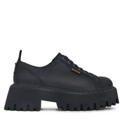 Półbuty G-Star. Czarne półbuty damskie G-Star, bez wzorów, retro, bez obcasa, na płaskiej podeszwie, bez zapięcia. Za 223.99 zł.