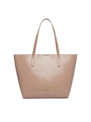 Nine West Torebka CEO-GENTLE GLAM-LDA9920 Beżowy ciemny. Brązowe shopperki damskie Nine West, bez wzorów, ze skóry, bez dodatków. Za 279.99 zł.