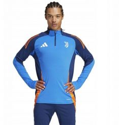 Adidas Bluza Juventus Training Top r. XL niebieska. Niebieskie bluzy męskie Adidas, m, bez wzorów, bez ramiączek, bez kaptura. Za 207.54 zł.