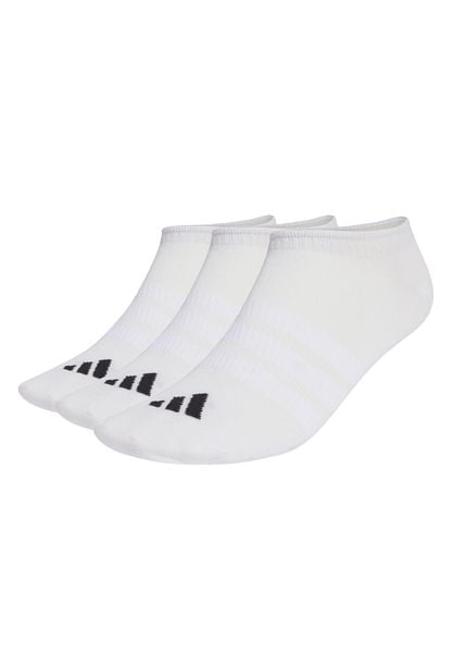 Skarpety adidas Thin&Light No Show 3 pary. Białe skarpetki damskie Adidas, bez wzorów, z bawełny. Za 45.99 zł.