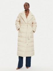 PINKO Płaszcz zimowy Taccuino 103829 A0L5 Écru Regular Fit. Płaszcze damskie Pinko, na zimę, l, bez wzorów, z syntetyku, bez kołnierzyka, bez kaptura. Za 1,849.00 zł.