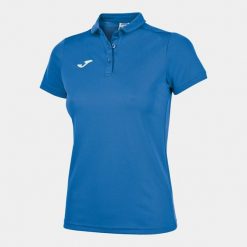 Koszulka polo do tenisa damska Joma Hobby. Niebieskie bluzki damskie Joma, xl, bez wzorów, sportowe, bez kołnierzyka, bez ramiączek. W wyprzedaży za 107.80 zł.