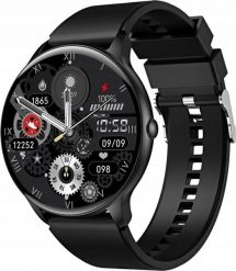 Smartwatch Veltori VT160-1 Czarny Pasek Silikonowy. Czarne zegarki smartwatch Giewont, bez wzorów. Za 99.85 zł.