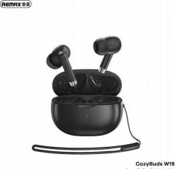 Słuchawki Remax Słuchawki Bluetooth REMAX TWS W19 BLACK BT 5.4. Czarne słuchawki bezprzewodowe REMAX. Za 55.84 zł.