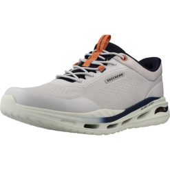 Buty SKECHERS ARCH FIT ORVAN HUNTER Szary. Szare obuwie trekkingowe damskie Skechers, z materiału, bez zapięcia. Za 317.99 zł.
