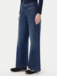 Guess Jeans Jeansy W5BA2Y D0026 Granatowy Regular Fit. Niebieskie jeansy damskie Guess Jeans, z aplikacjami, z bawełny. Za 309.99 zł.