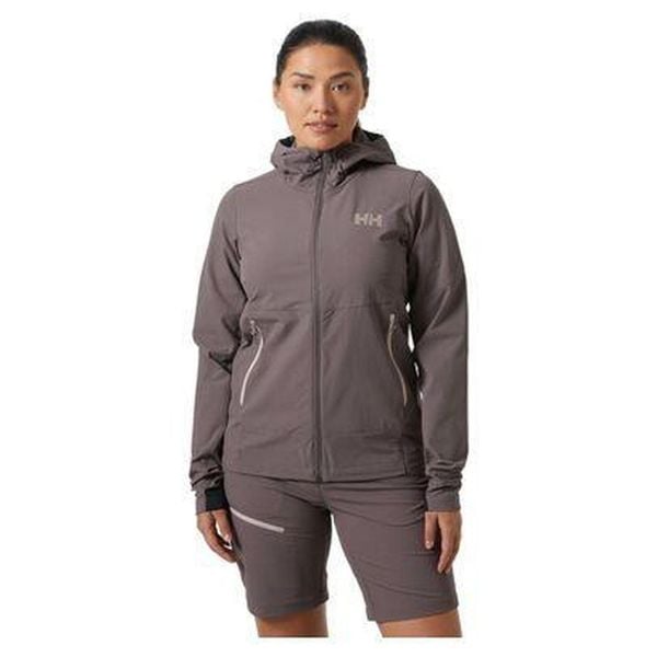 Kurtka softshell damska Helly Hansen Blaze Softshell. Szare kurtki sportowe damskie Helly Hansen, bez wzorów, z softshellu, bez ramiączek, bez kaptura, trekkingowe. Za 519.99 zł.