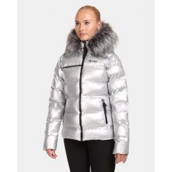 Damska srebrna ocieplana kurtka zimowa Kilpi LTD SIRIUS-W. Szare kurtki sportowe damskie Kilpi, na zimę, s, bez wzorów, z nylonu, bez ramiączek, bez kaptura, trekkingowe. Za 1,041.73 zł.