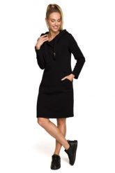 Sukienka sportowa jak długa bluza z kapturem czarna bawełna premium. Czarne bluzy damskie MOE, na co dzień, s, bez wzorów, z bawełny, sportowe, bez kołnierzyka, bez ramiączek, maxi, sportowe. Za 359.00 zł.