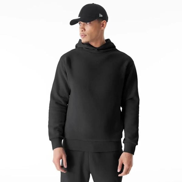 Bluza z kapturem New Era Flag. Czarne bluzy damskie New Era, m, bez wzorów, z bawełny, bez ramiączek, z kapturem. Za 338.00 zł.
