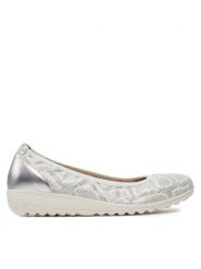 Caprice Baleriny 9-22161-42 Srebrny. Szare balerinki damskie Caprice, bez wzorów, ze skóry, bez obcasa, bez zapięcia. Za 177.99 zł.