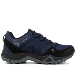 Buty męskie sportowe trekkingowe DK SWAT. Czarne trekkingi męskie DK, z materiału, bez zapięcia. Za 158.00 zł.