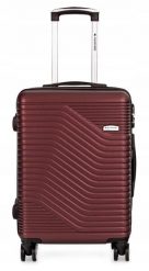 Walizka podróżna na kółkach Sapphire ST-140 DUO - kabinowa ABS. Niebieskie walizki męskie SAPPHIRE, bez wzorów, z gumy, małe. Za 179.00 zł.