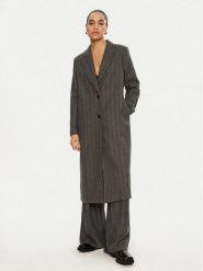 Please Płaszcz przejściowy K0GCCTG000 Szary Regular Fit. Szare płaszcze damskie Please, m, bez wzorów, z syntetyku, bez kołnierzyka, bez kaptura. Za 409.99 zł.