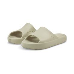 Klapki Shibui Cat PUMA Putty Beige. Brązowe klapki damskie Puma, bez wzorów, sportowe, bez obcasa, bez zapięcia. Za 219.00 zł.