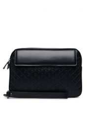 Calvin Klein Saszetka Refined Emblem Mix Pouch W/ Hand LV04D1369G Czarny. Czarne saszetki i nerki męskie Calvin Klein, ze skóry. Za 369.99 zł.
