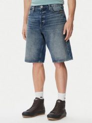 G-Star Raw Szorty jeansowe Deeggie D28474-E352 Niebieski Regular Fit. Niebieskie szorty męskie G-Star Raw, bez wzorów, z bawełny, retro. Za 349.99 zł.